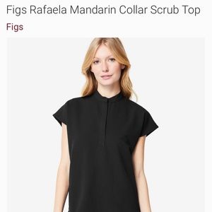 Figs Rafaela Mandarin Collar Scrub Top